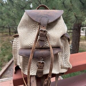 Freebird by Steven White Croco Brett Bag